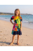 Hand Painted Rayon Kids Dress